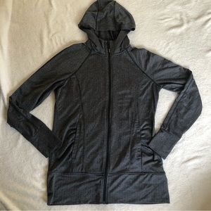 Mondetta Black and Gray zippered hoodie jacket